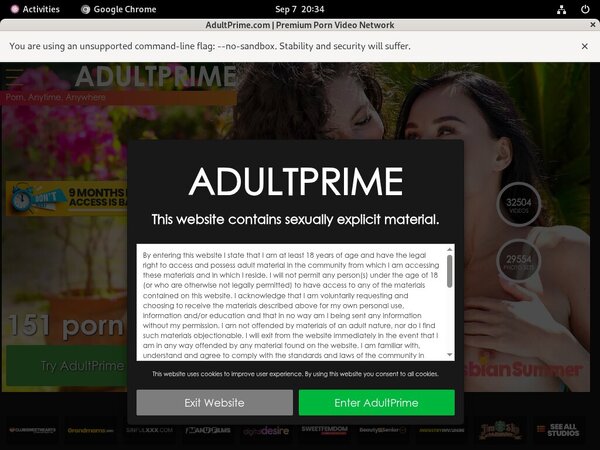 Adult Prime Home Page