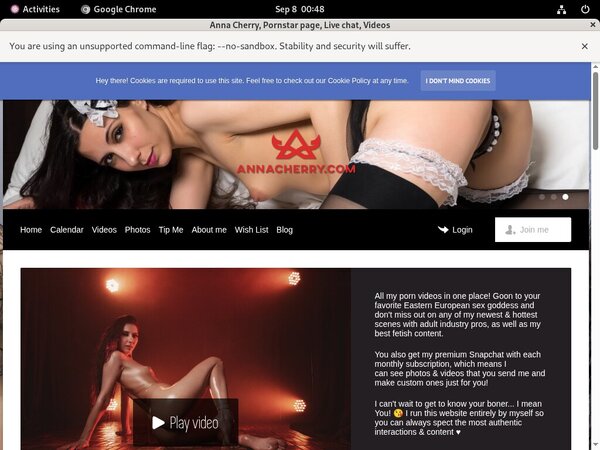 Annacherry.com With Credit Card