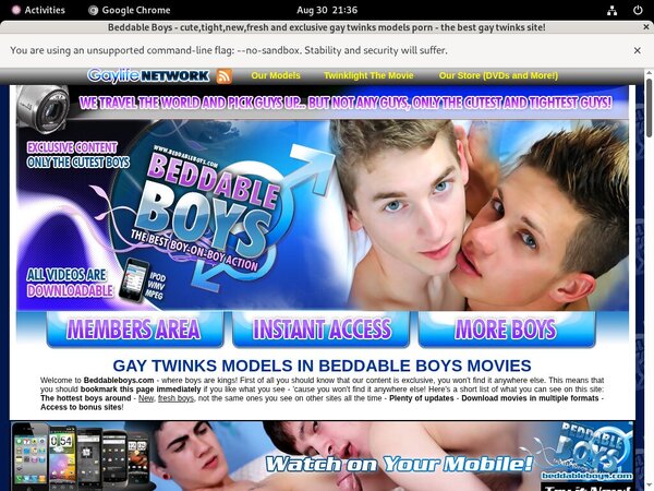 Beddable Boys Account And Passwords