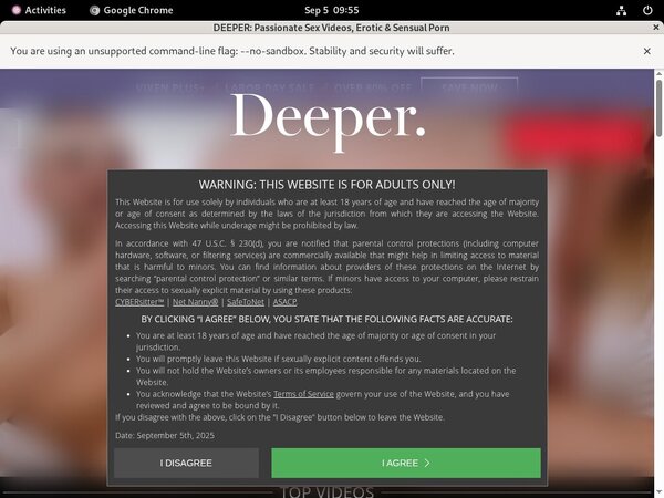 Deeper.com Freies Konto