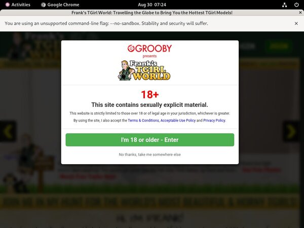 Discount Franks T-Girl World Trial Link