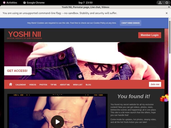 Discount Yoshi Nii Sign Up