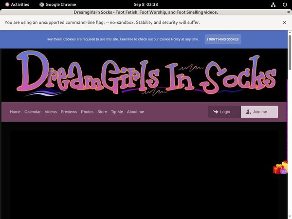 Dreamgirlssocks.com Account New