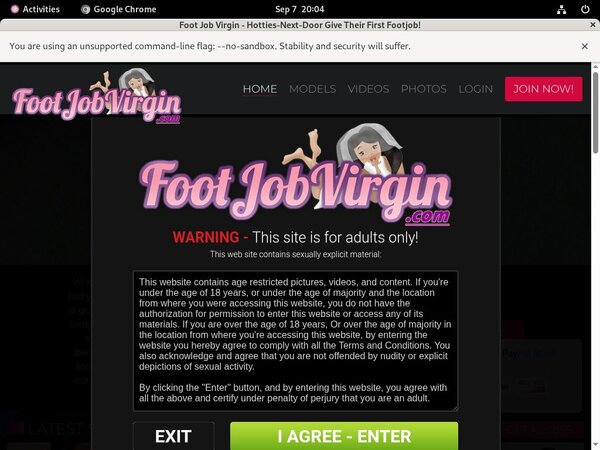 Footjobvirgin.com Pay With