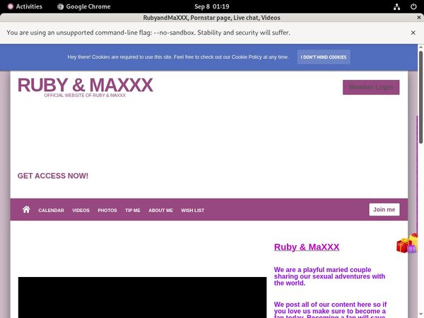 Free Account To RubyandMaXXX