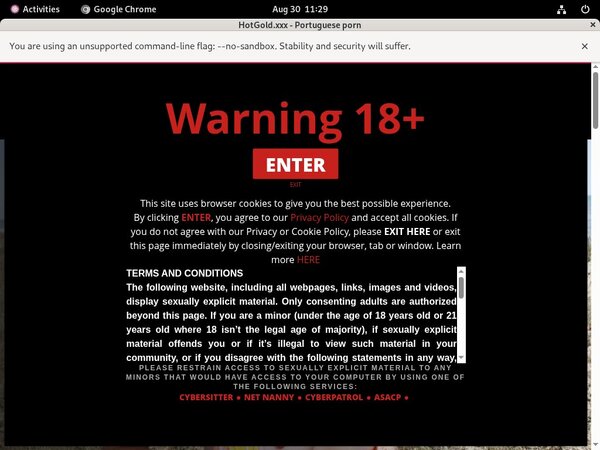 Free Hotgoldxxx Discount Trial