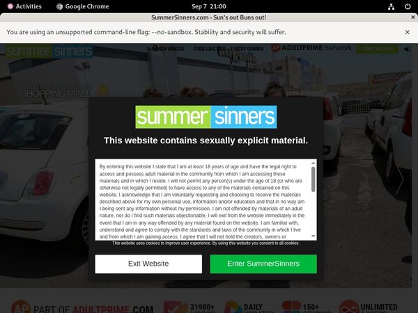 Free Summersinners.com Logins 2018