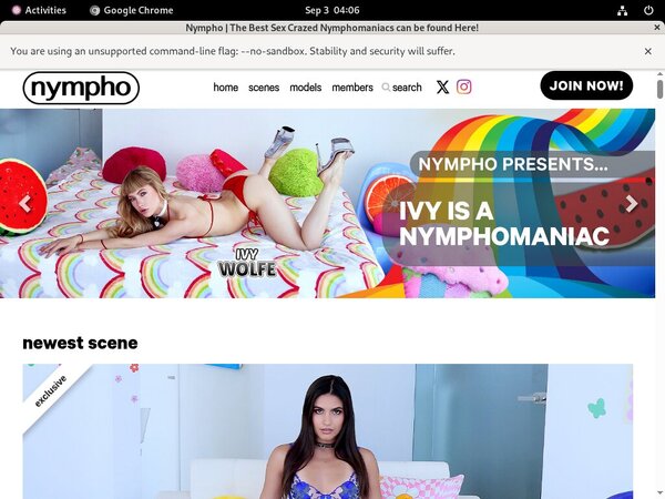 Free Working Nympho.com Accounts