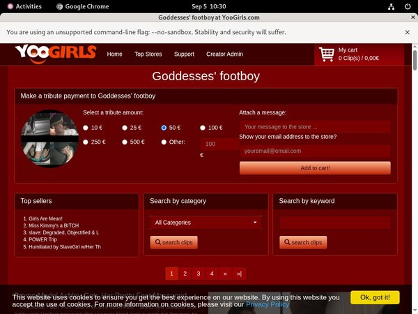 Goddesses Footboy Membership Free