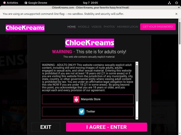 How To Get Chloekreams.com For Free