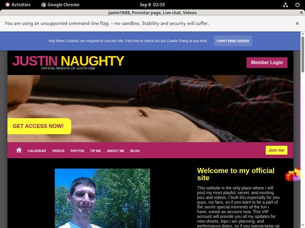 Justin1988 Day Trial Membership
