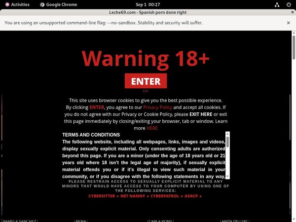 Leche 69 Website Accounts
