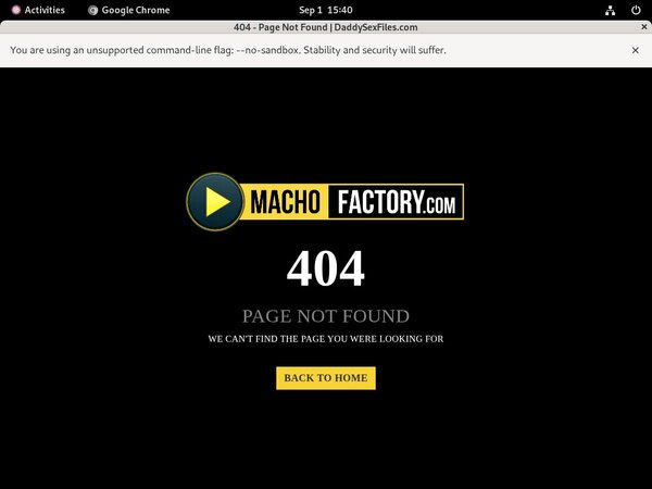 Macho Factory Logins Free