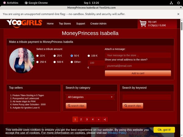 MoneyprincessIsabell Watch