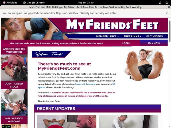 Myfriendsfeet.com Logins