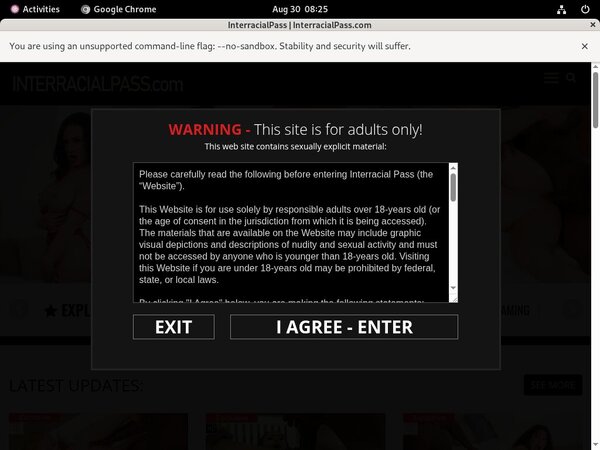 Pass Interracial Login Account