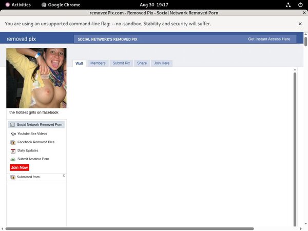 Removed Pix Free Acounts