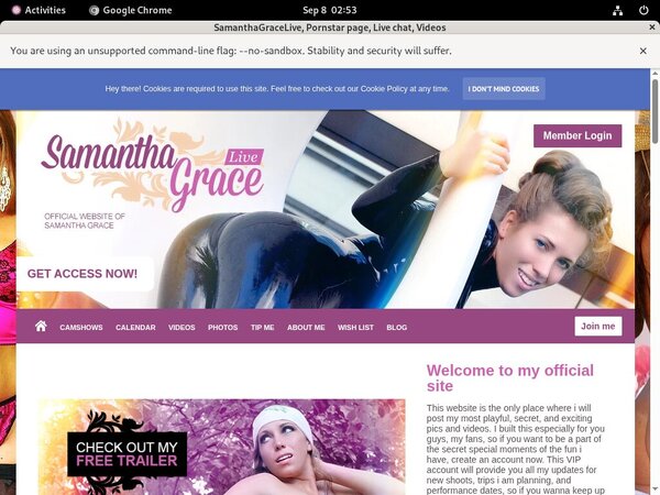 SamanthaGraceLive Credit Card