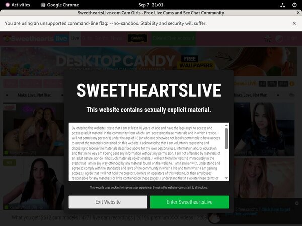 Sweetheartslive.com Discreet
