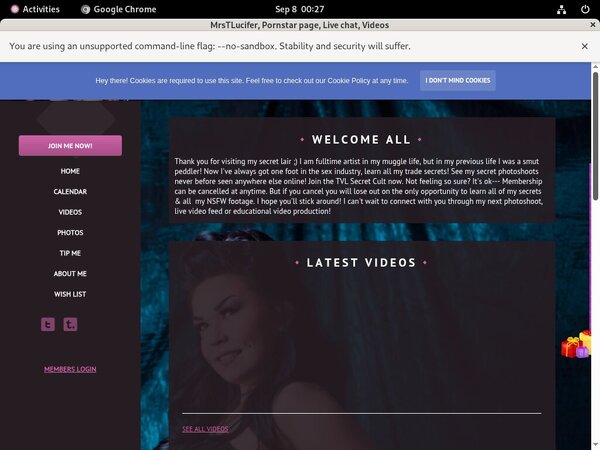 Trixievonlucifer.modelcentro.com Membership Deal