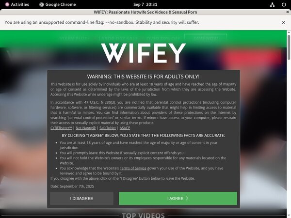 Wifey Free Trial Subscription