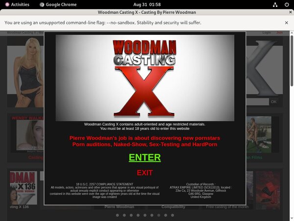 Woodmancastingx.com Account Password