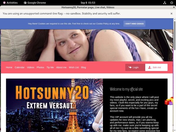 Free Account For Hotsunny20