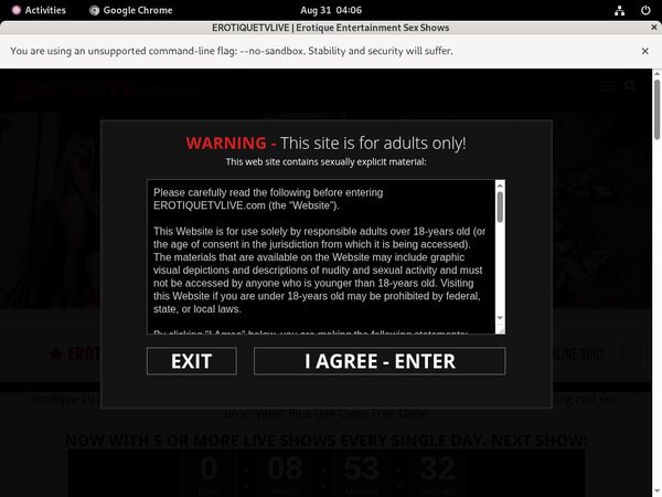 Erotique TV Member Passwords Erotique TV Member Passwords