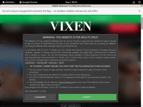 Vixen Free Trial Promo